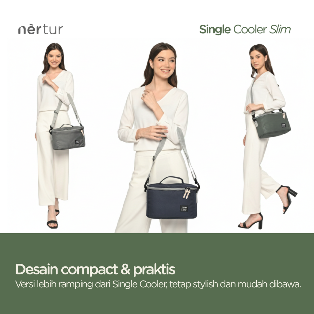 Single Cooler Slim - Army Green