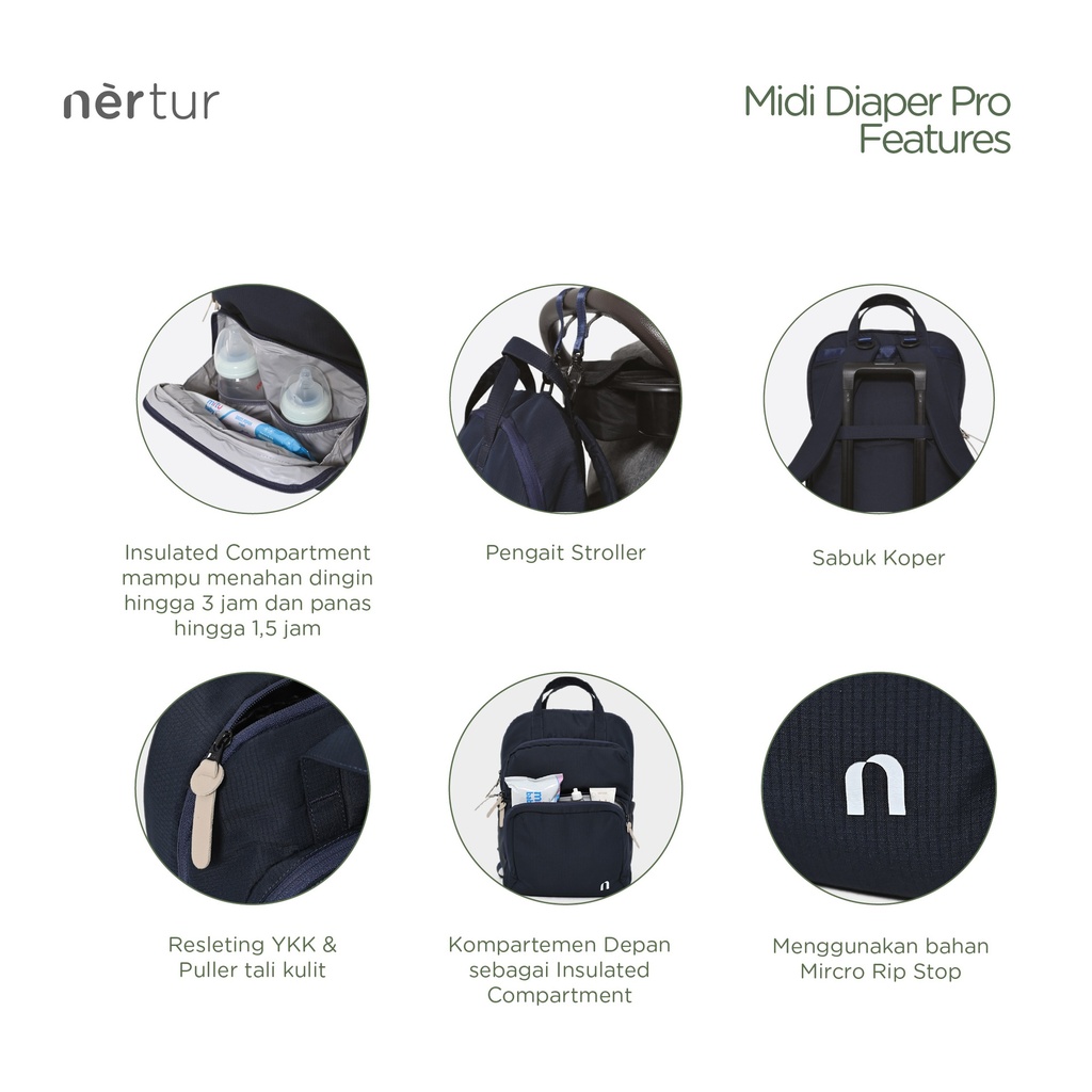 Midi Diaper Pro - Black