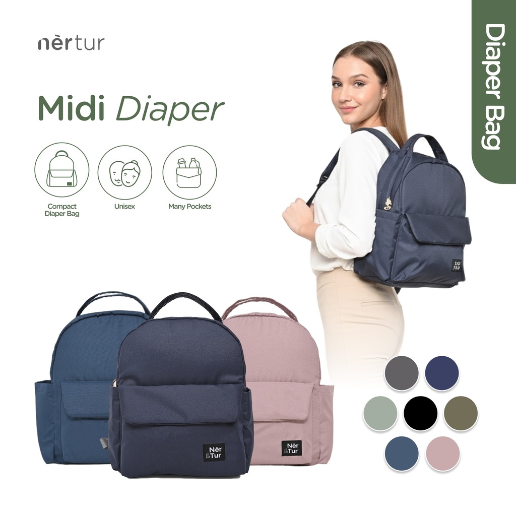 Midi Diaper - Army Green