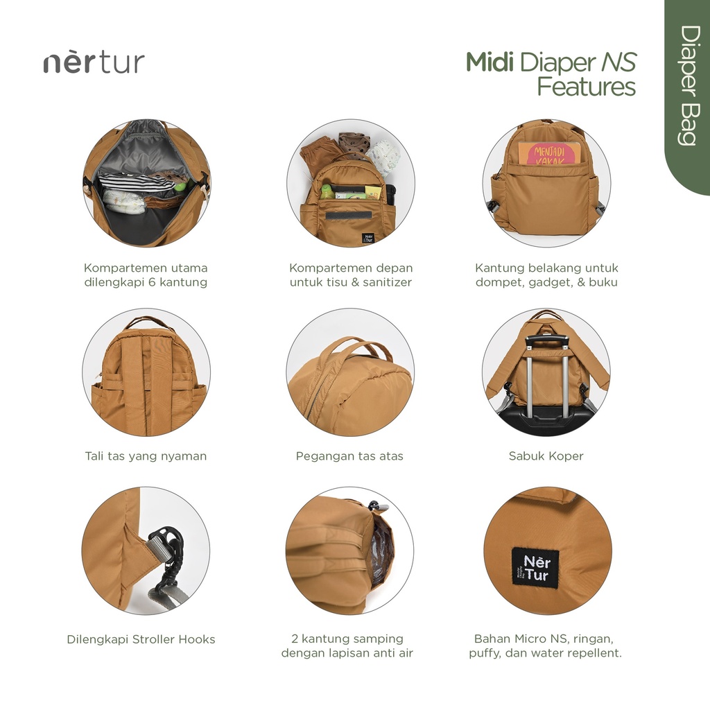 Midi Diaper NS - Black